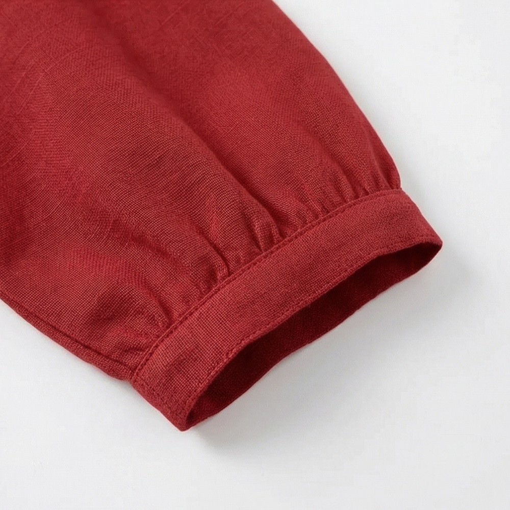 Collaré – Blusa con Colletto Peter Pan Retro Button Up