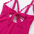 Shorala - Costume da bagno con scollatura a onda