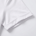 Lunavia – T-shirt V-collo morbido con maniche arrotolate