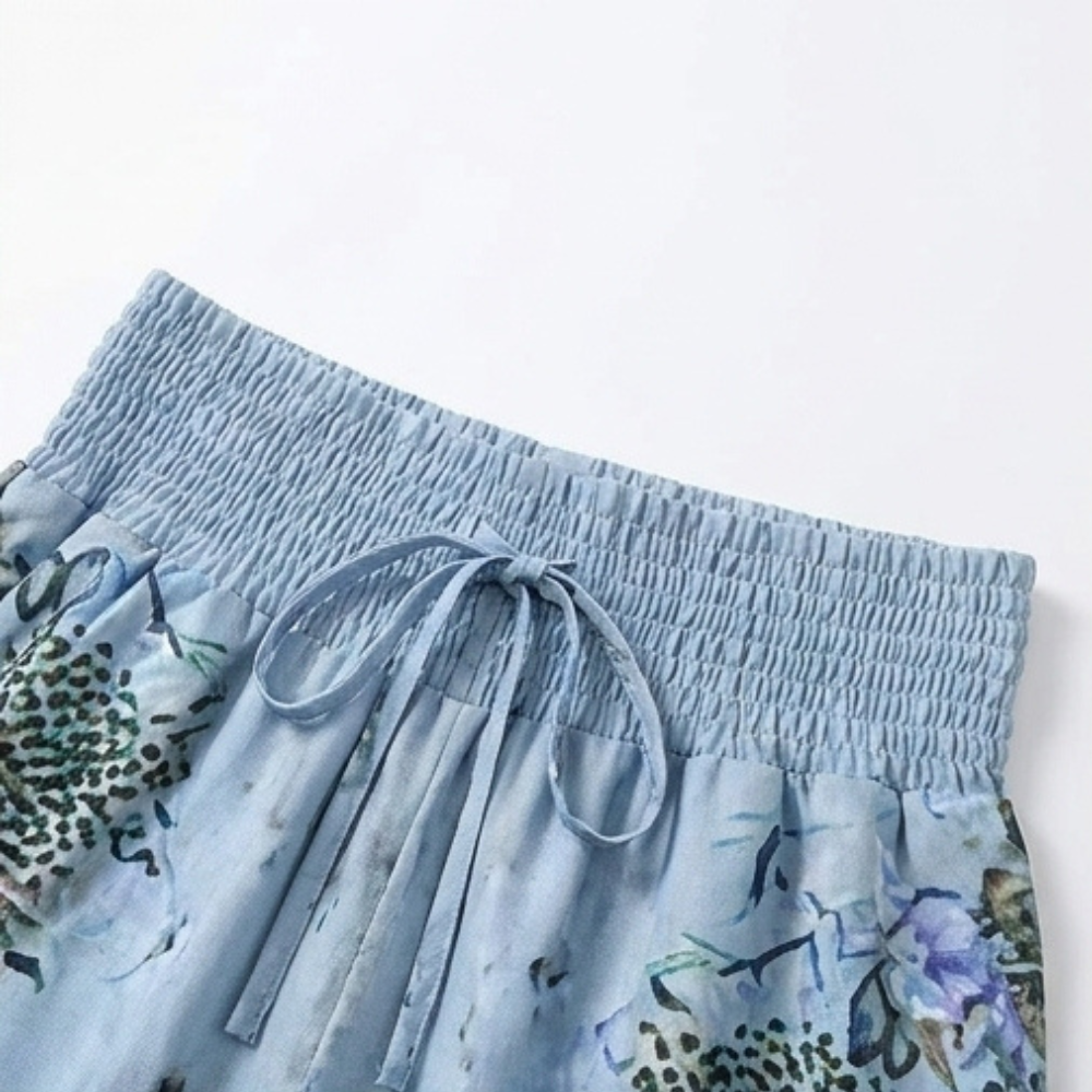 Lunavia – Pantaloni larghi boho floreali da donna