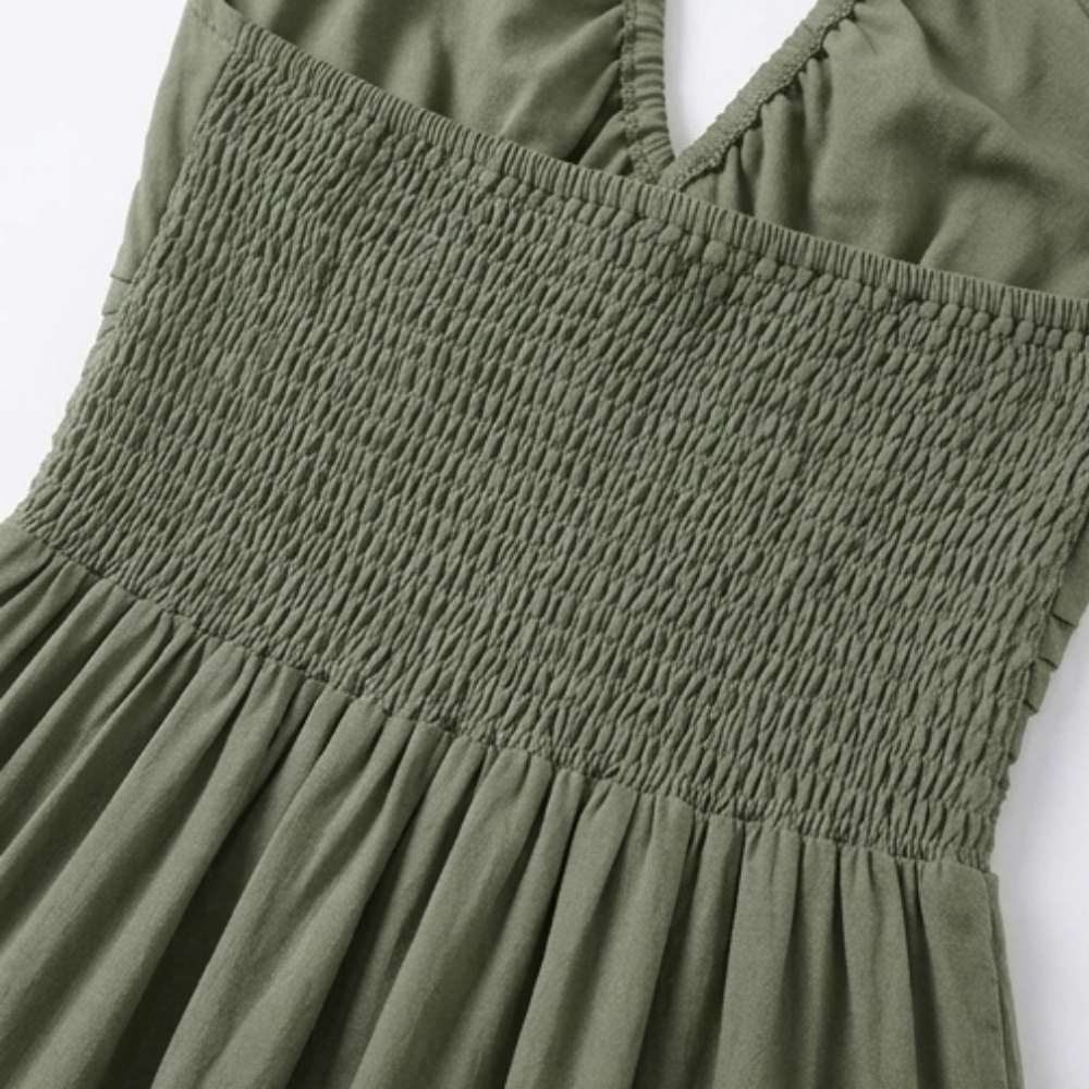 Solenne – Abito Maxi Flowy con Scollo Halter per Donna