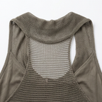 Lunessa – Top Halter in Maglia con Collo Drappeggiato