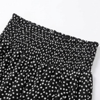 Velura – Pantaloni a Righe con Vita Alta e Volant