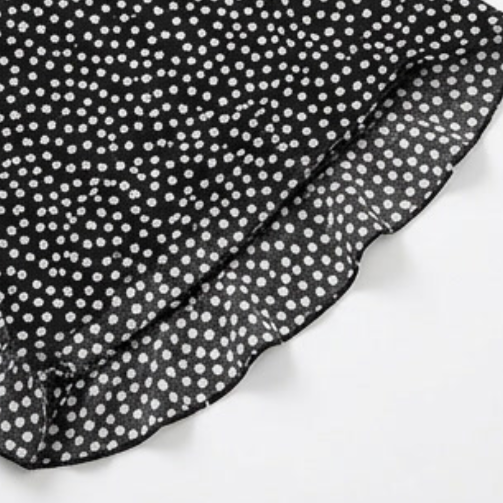 Velura – Pantaloni a Righe con Vita Alta e Volant