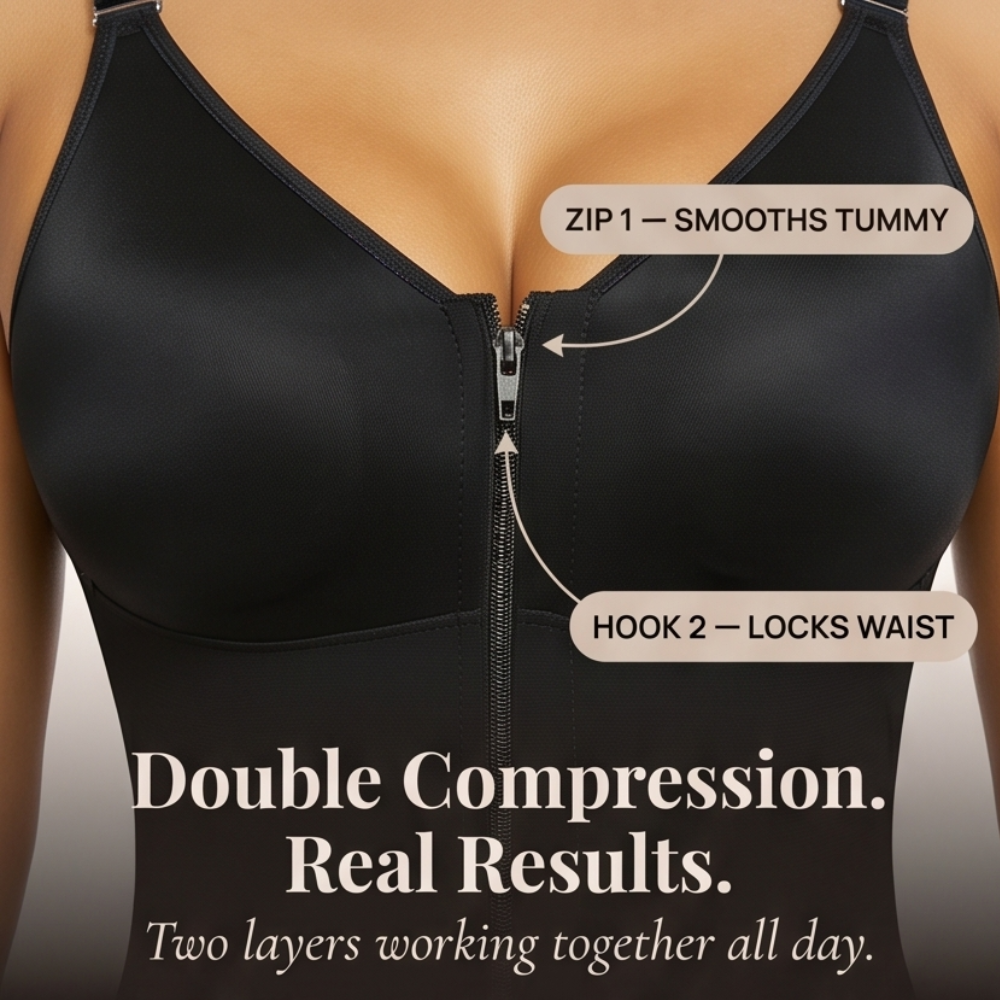 Sculptessa – Body Shaper con Zip e Controllo della Pancia