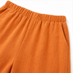 Solavia – Set di 2 pezzi in look lino, top senza maniche con bottoni e pantaloni corti rilassati, set estivo abbinato per donne