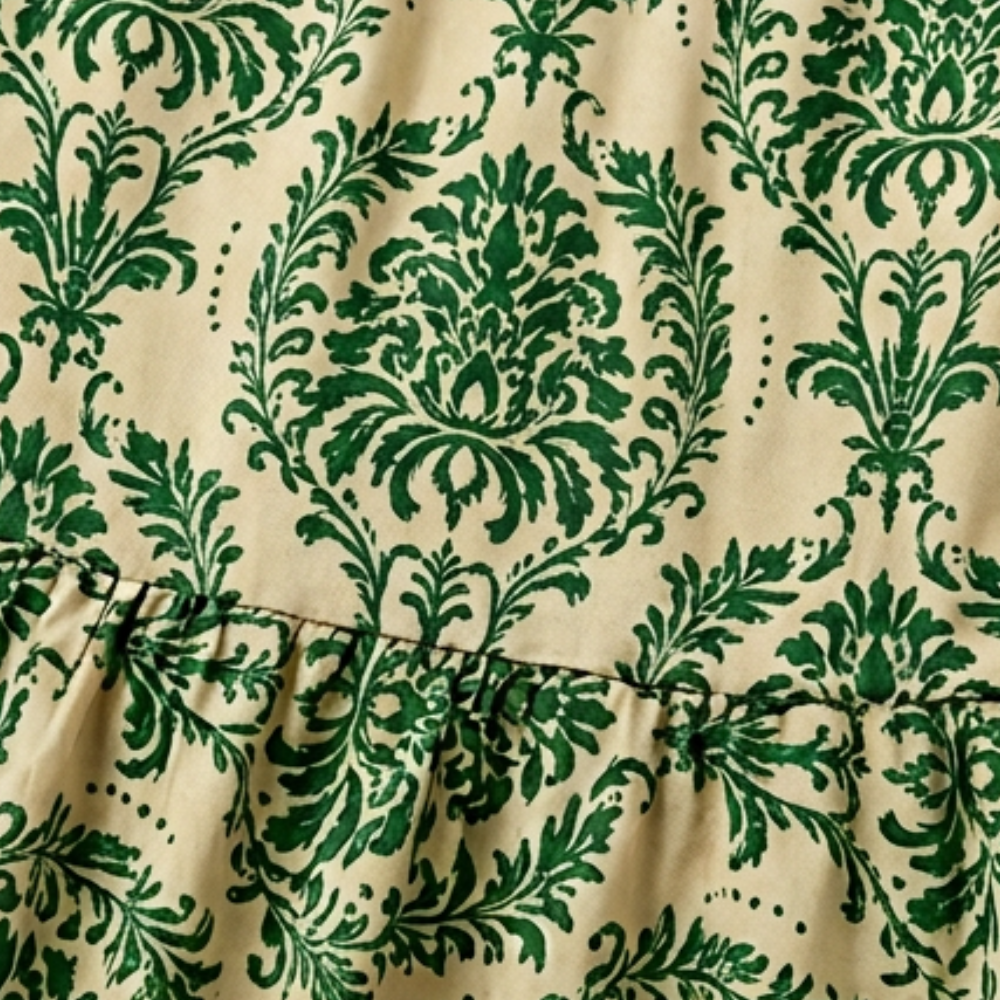 Florenza – Vestito Maxi Floreale da Donna con Arricciature