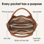Carrina – Borsa Hobo in Pelle Morbida per Tutti i Giorni