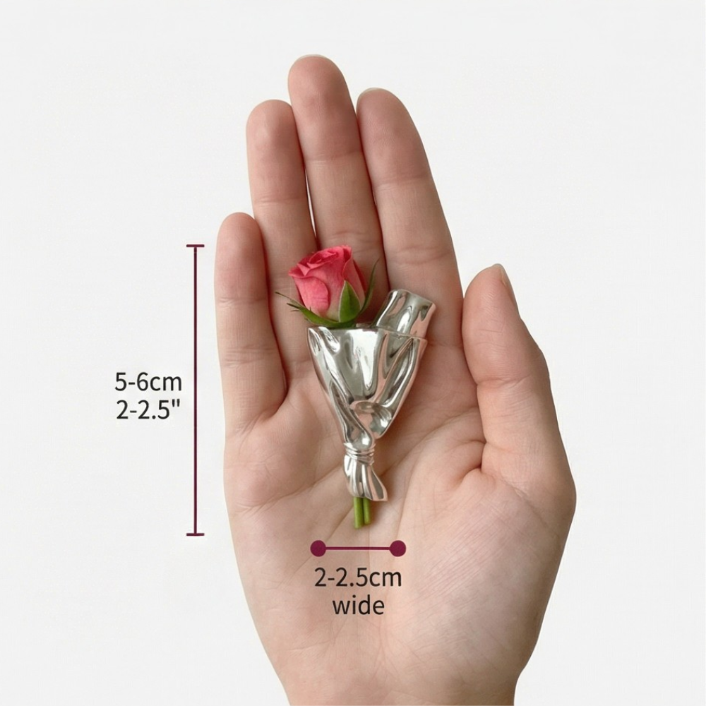 Florette - Spilla vaso per fiori indossabile