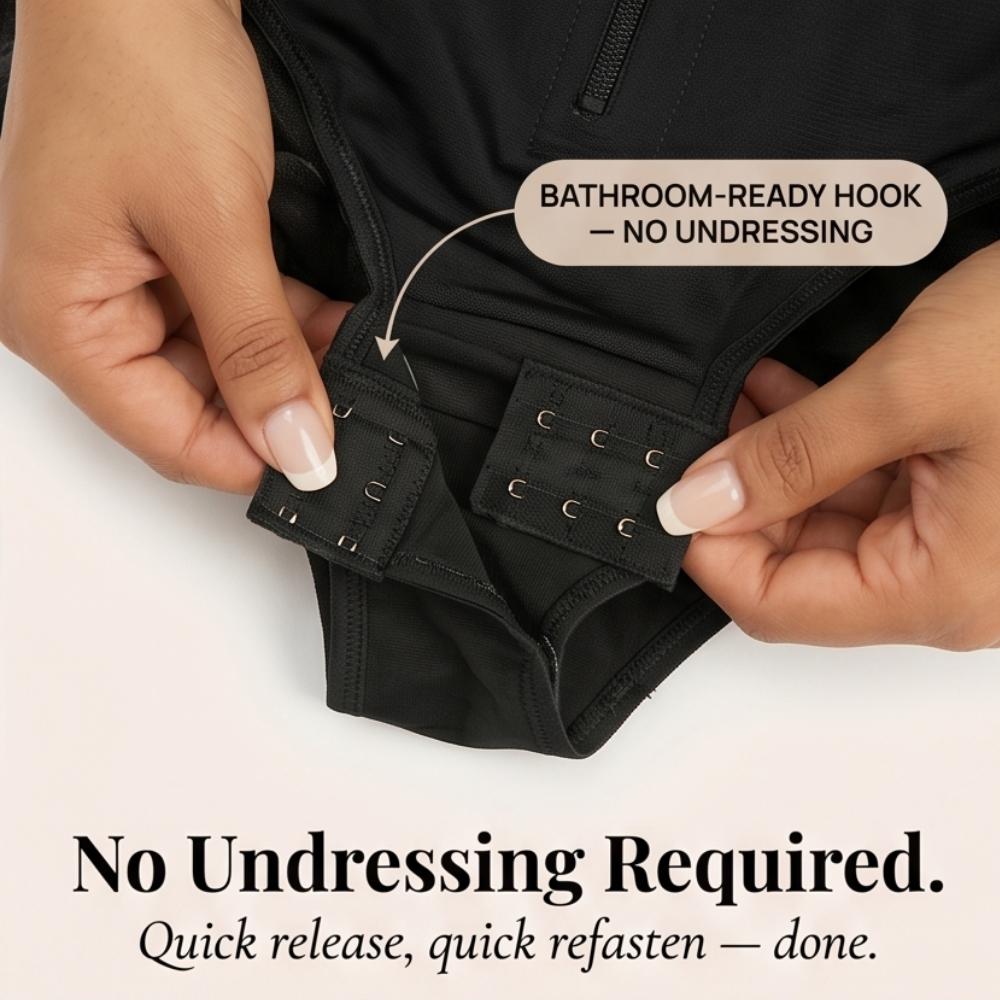 Sculptessa – Body Shaper con Zip e Controllo della Pancia