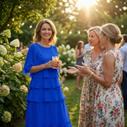 Florelle – Abito midi a balze per donna