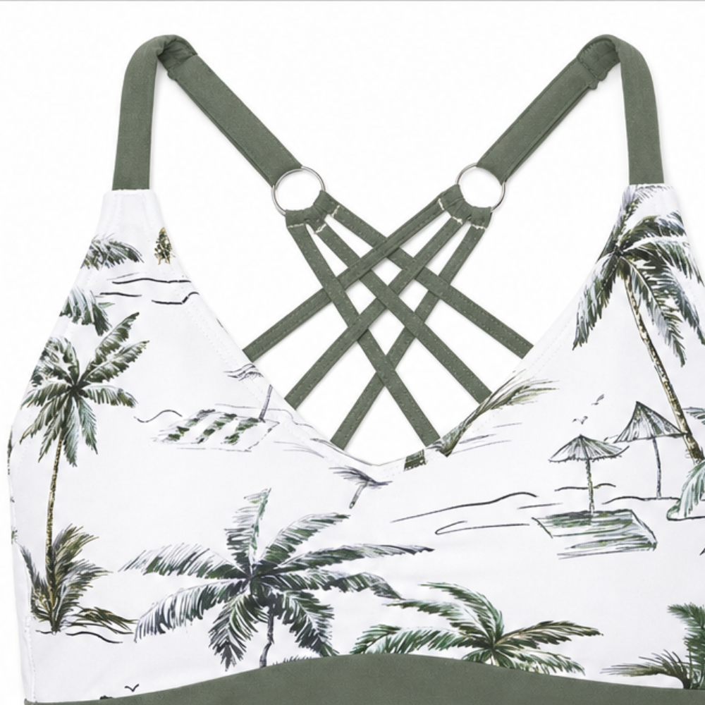 Solana – Set da bagno a 3 pezzi con top coprente e pantaloni corti