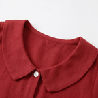 Collaré – Blusa con Colletto Peter Pan Retro Button Up