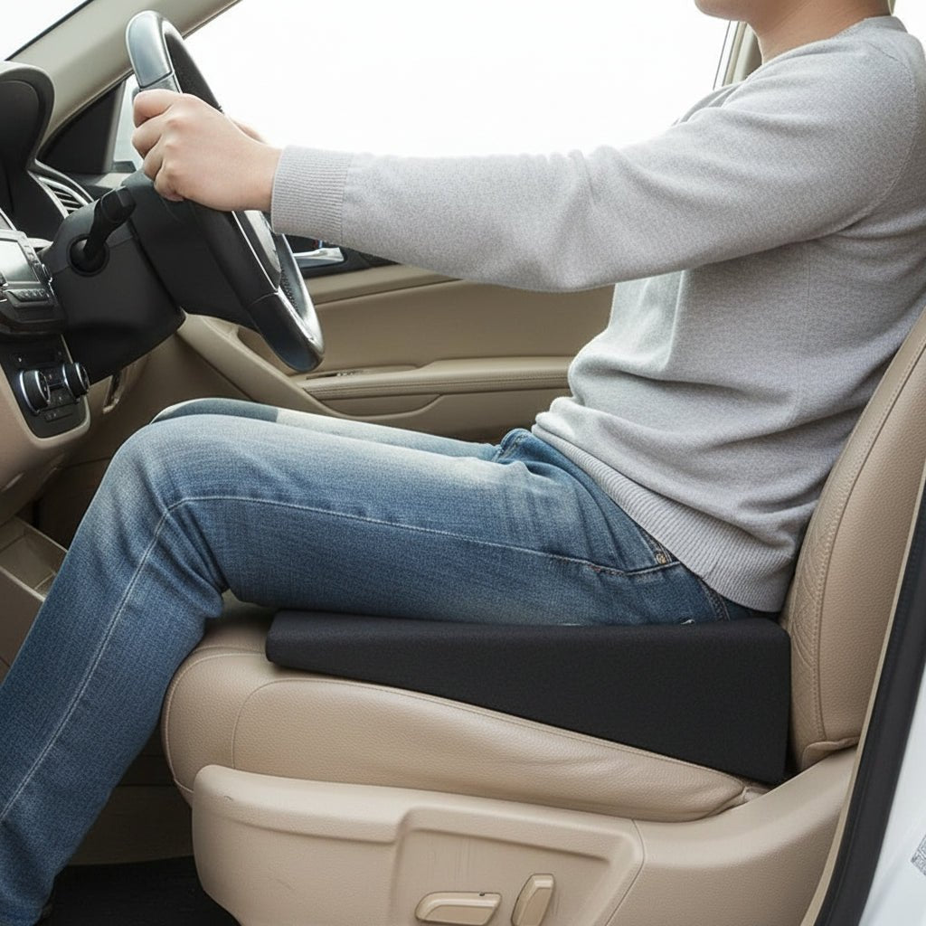 DRIVECUSH – Cuscino per Sedile Auto in Schiuma Memory per Comfort Ergonomico