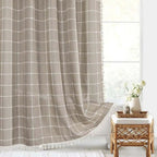 BOHOHAVEN – Tenda da doccia con frange e design impermeabile