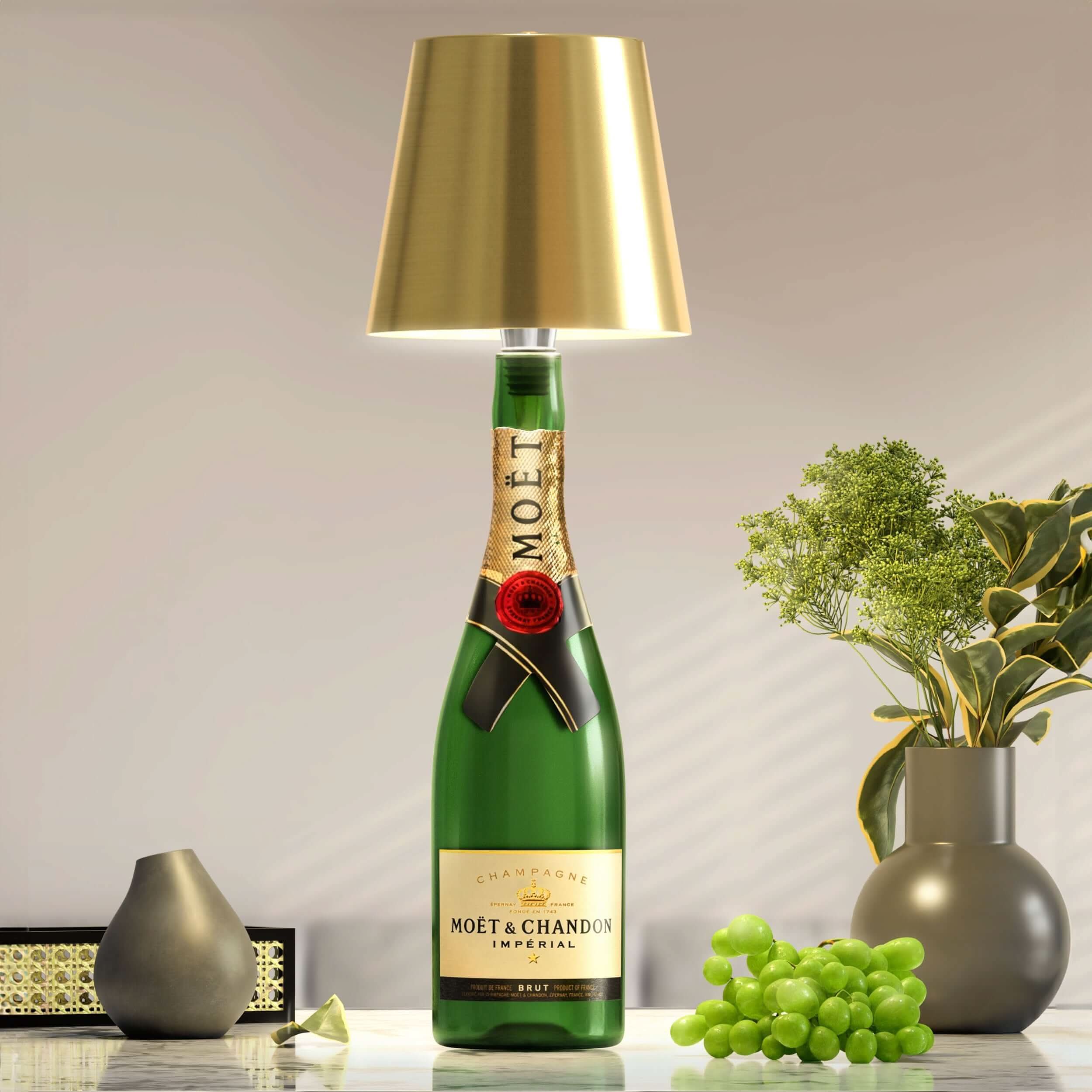 Lampada a Bottiglia Wireless – Illuminazione Elegante e Originale