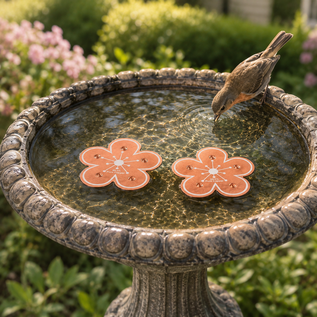 Bloomara – Disco Purificatore per Fontana in Rame Puro, Controllo delle Alghe