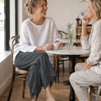 Solivia – Pantaloni larghi cropped con orlo a tulipano e tasche