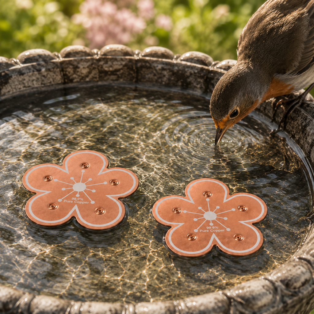 Bloomara – Disco Purificatore per Fontana in Rame Puro, Controllo delle Alghe