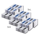 Kit di scatole per organizzare i tuoi cassetti (x3)