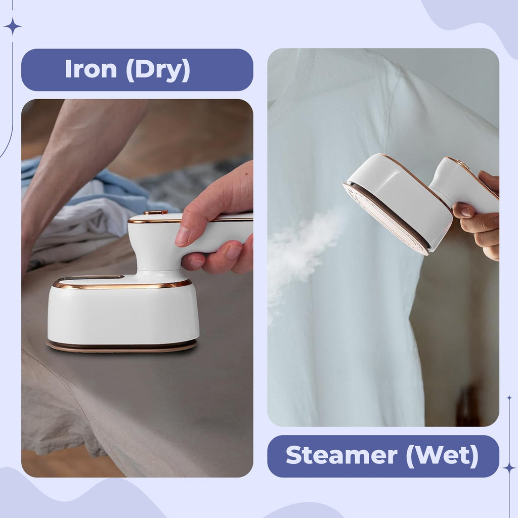 STEAMGO – Ferro da Stiro a Vapore Portatile per Rimozione Rapida delle Pieghe