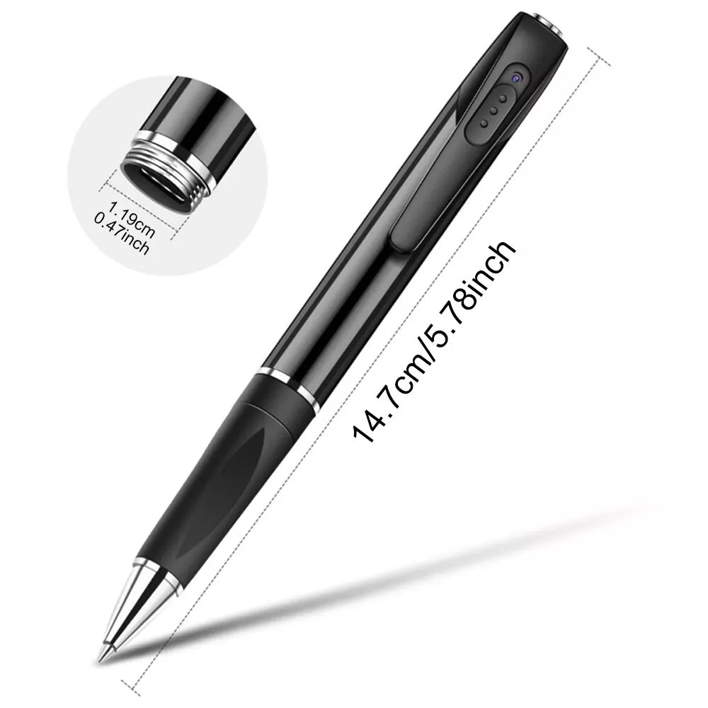 Mini Camera Pen Pocket Registratore Digitale di Voce e Video per Conferenze Aziendali 1080P Micro Camere di Sicurezza Indossabili