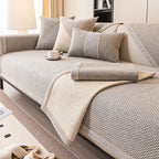 COMFORTWEFT – Copertura per Divano in Cotone-Lino Traspirante e Antiscivolo