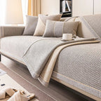 COMFORTWEFT – Copertura per Divano in Cotone-Lino Traspirante e Antiscivolo
