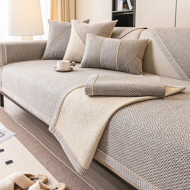 NATURWEFT – Coperta in Cotone e Lino per Protezione dei Mobili e Comfort Quotidiano