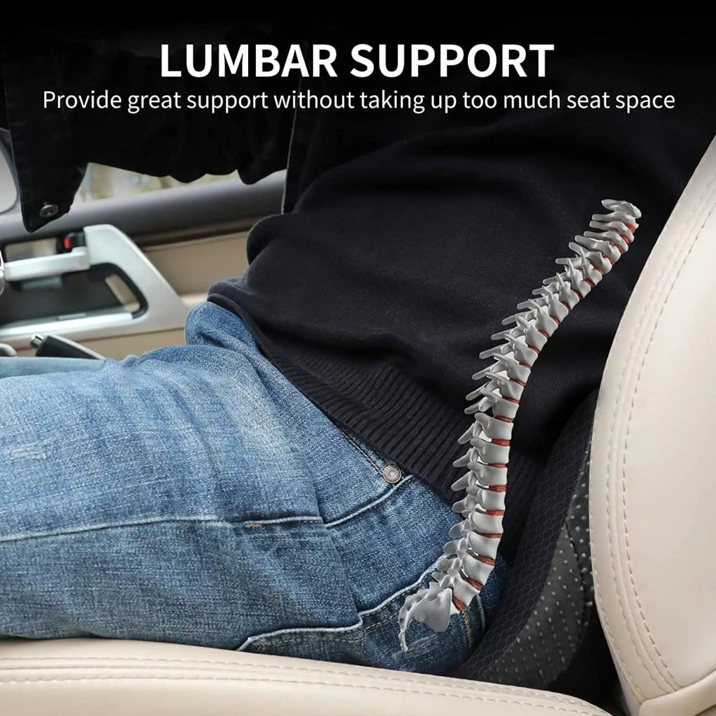 NervoLift - Cuscino per Sedile Auto in Schiuma Memory per Sollievo dalla Sciatica e Supporto alla Postura