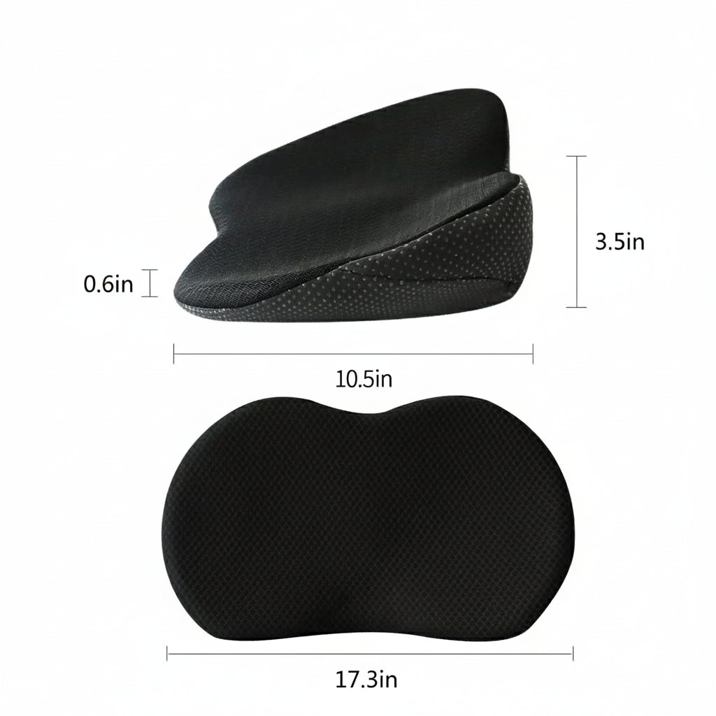 NervoLift - Cuscino per Sedile Auto in Schiuma Memory per Sollievo dalla Sciatica e Supporto alla Postura