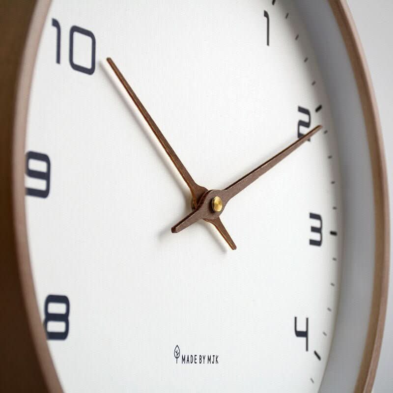 TIMEBLEND - Orologio da parete in legno silenzioso moderno con design scandinavo minimalista per interni eleganti e tranquilli