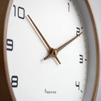 TIMEBLEND - Orologio da parete in legno silenzioso moderno con design scandinavo minimalista per interni eleganti e tranquilli
