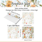 ✨ULTIMO GIORNO: 70% DI SCONTO! - 💐 Adesivo per Finestra con Bouquet Floreale Colorato 🖼️ (Rimovibile senza lasciare segni)
