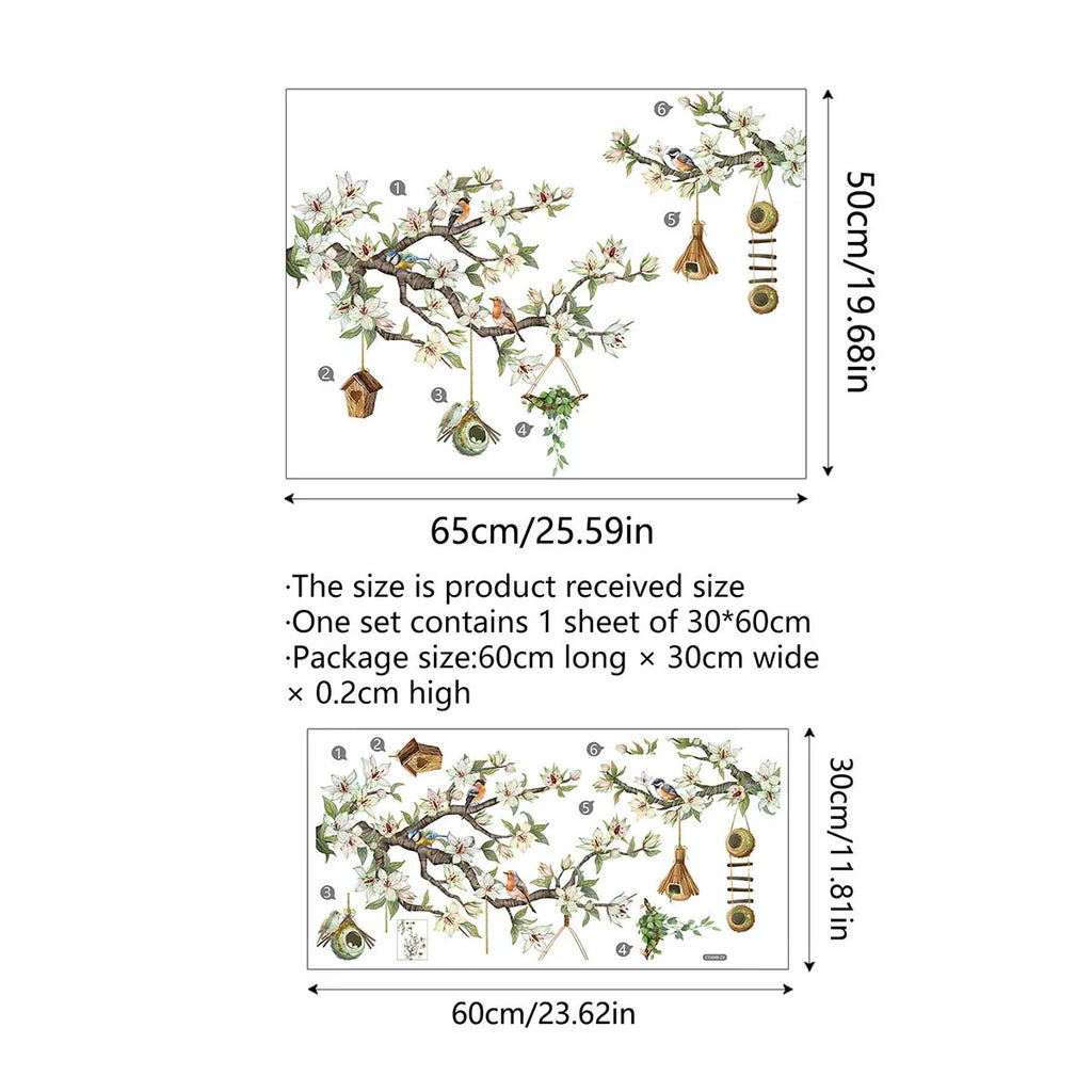 ✨ULTIMO GIORNO: 70% DI SCONTO! - 💐 Adesivo per Finestra con Bouquet Floreale Colorato 🖼️ (Rimovibile senza lasciare segni)