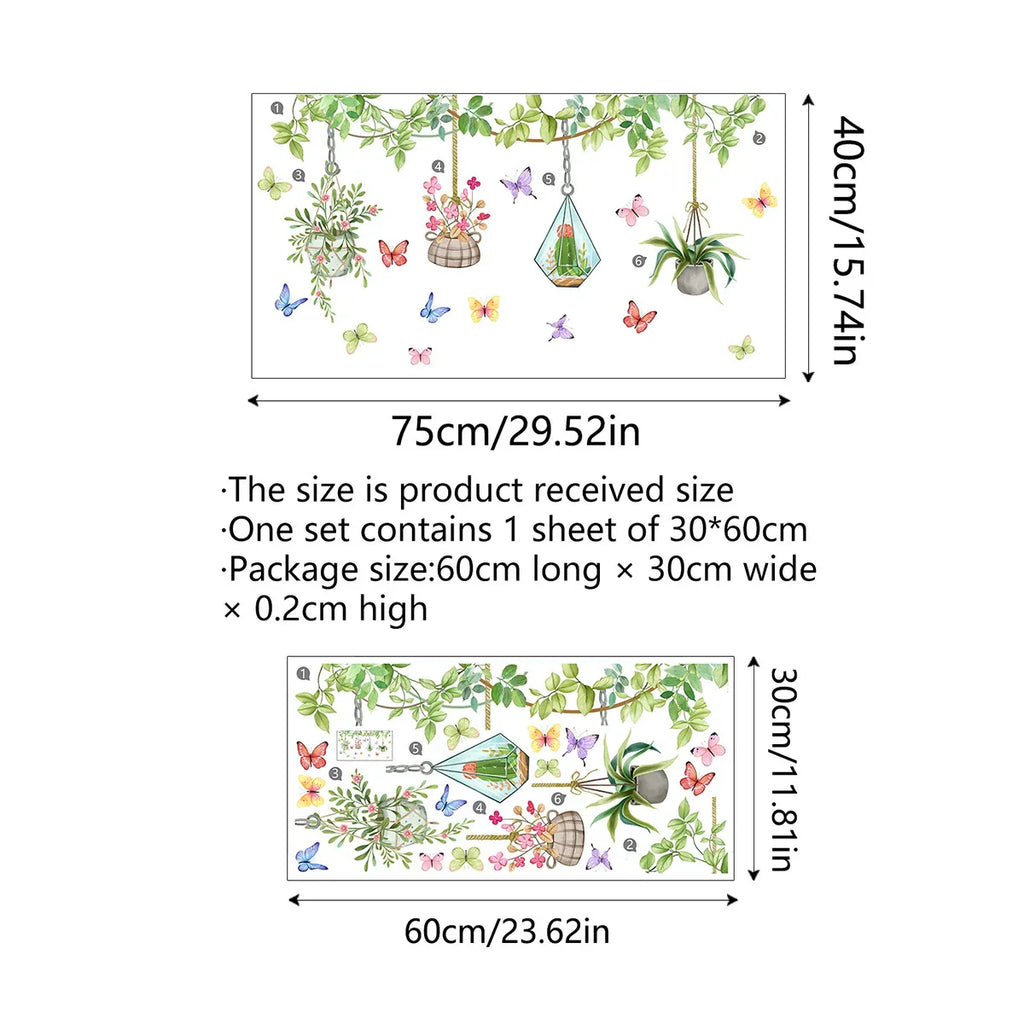 ✨ULTIMO GIORNO: 70% DI SCONTO! - 💐 Adesivo per Finestra con Bouquet Floreale Colorato 🖼️ (Rimovibile senza lasciare segni)