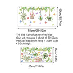 ✨ULTIMO GIORNO: 70% DI SCONTO! - 💐 Adesivo per Finestra con Bouquet Floreale Colorato 🖼️ (Rimovibile senza lasciare segni)