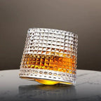 SPINSPIRIT – Set di Bicchieri da Whiskey in Cristallo Rotante