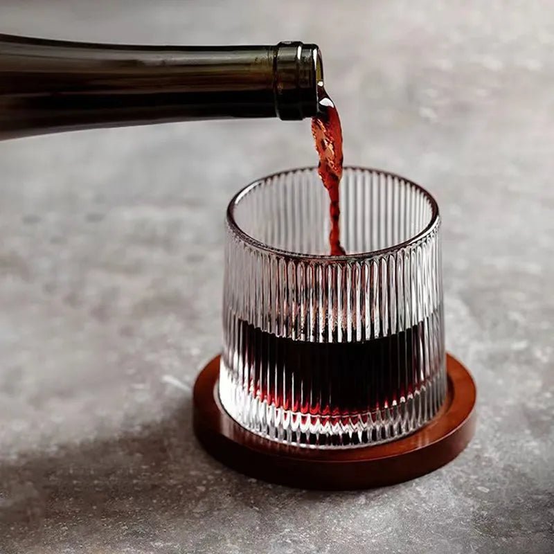 SPINSPIRIT – Set di Bicchieri da Whiskey in Cristallo Rotante