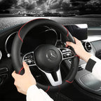 ROADLUX - Copertura premium in pelle sintetica per volante progettata con impugnatura antiscivolo a diamante per un comfort e un controllo di guida migliorati