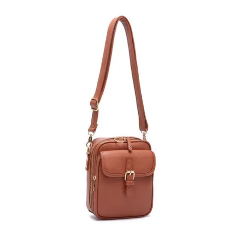 Veletto – Borsa a tracolla in PU con doppia tasca