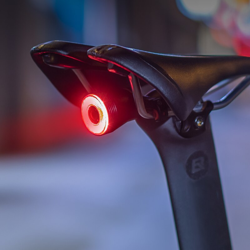 Velaro Luce Posteriore Intelligente per Bicicletta | Luce di Frenata Automatica & Sensore di Luminosità | Ricaricabile USB | Impermeabile IPX4