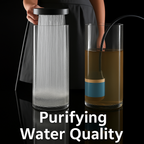 AQUAVITA - Soffione Doccia Filtrato ad Alta Pressione con Turbo Boost e Spray Pioggia
