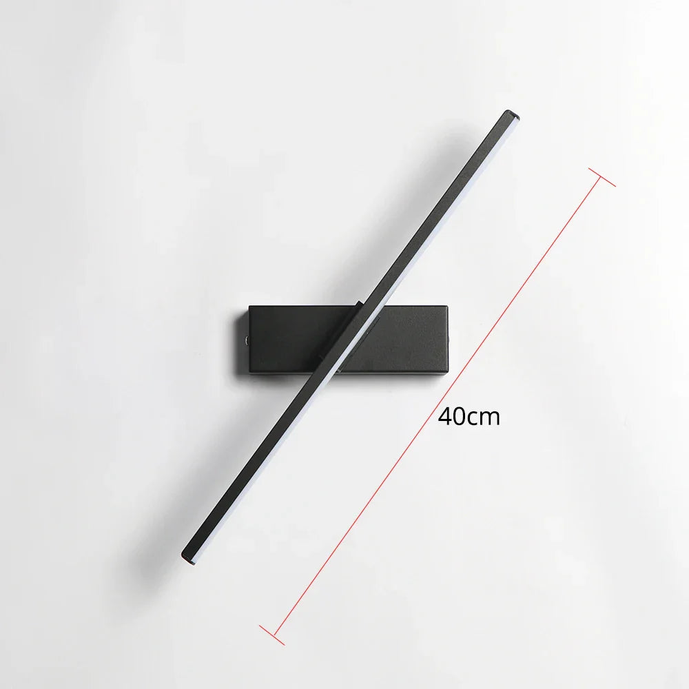 AuroLite Lampada da Parete LED Regolabile | Angolo di Rotazione di 330° | Design Moderno per Camera da Letto e Soggiorno | Alluminio