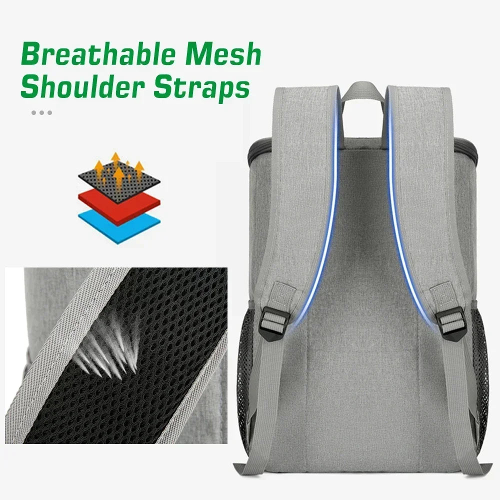 FrostoPak Zaino Termico 30L | Impermeabile & Isolato | Per Campeggio, Escursionismo & Picnic | Tessuto Oxford