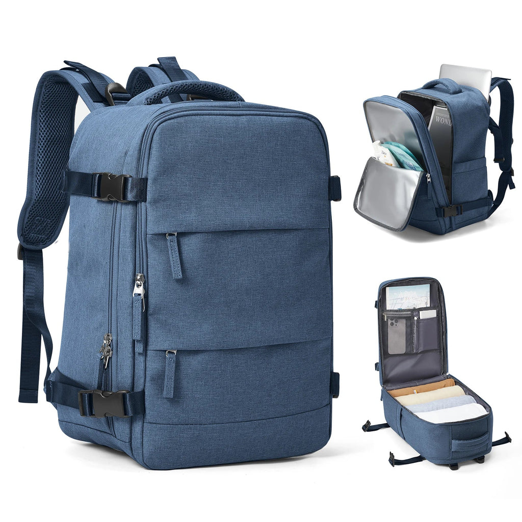 Zaino da Viaggio Travomate | Impermeabile e Versatile | Scomparto per Laptop da 15,6" | Grande Capacità con Separazione Umido-Asciutto
