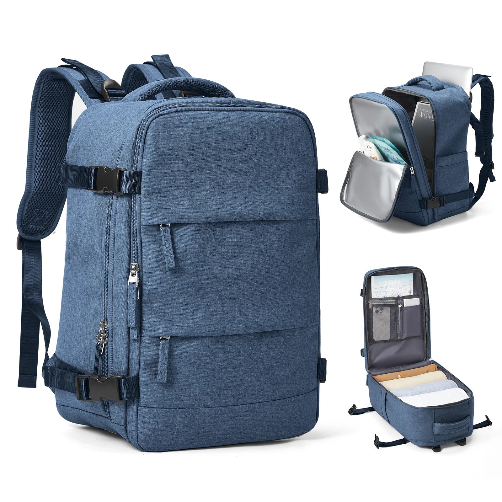 Zaino da Viaggio Travomate | Impermeabile e Versatile | Scomparto per Laptop da 15,6" | Grande Capacità con Separazione Umido-Asciutto