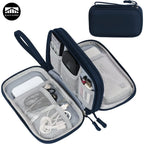 Techviva PackSafe Organizer per Elettronica | 2 strati & impermeabile | Per cavi, caricabatterie, USB & accessori | Compatto & portatile