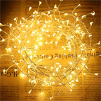 Catena di luci LED Cluster Lumistra | Bianco caldo & Bianco freddo | 36 m Filo d'argento | Impermeabile IP44 | Per Natale, matrimoni & feste