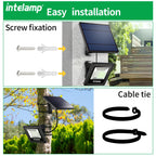 Faro di Sicurezza Solare LED LumiSecure Duo | Set da 2 | 1200LM Super Luminoso | Impermeabile IP65 | Giardino, Cortile & Terrazza